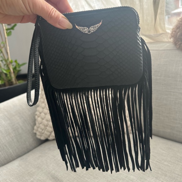 Black Zadig and Voltaire micro wrist purse - Picture 2 of 3